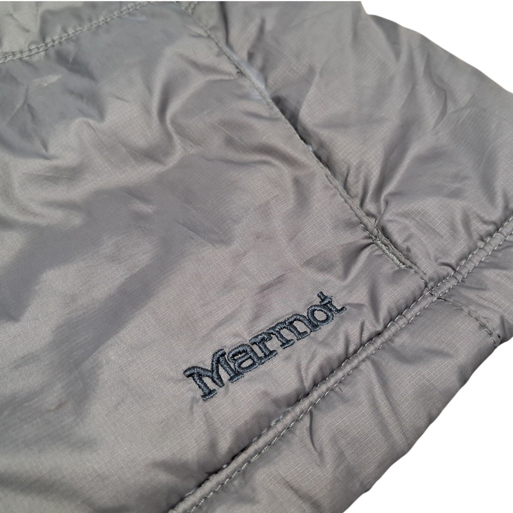 Marmot Reversible Fleece Lined Puffer Vest Grey Size Small - Picture 4 of 7
